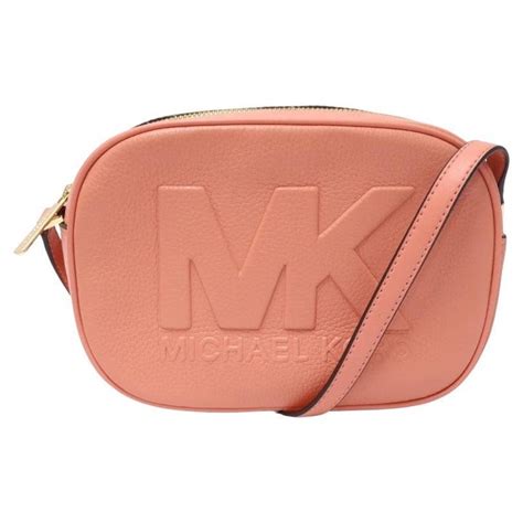 michael kors peach leather purse